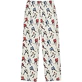 ALAZA Red Lobster on White Pajama Lounge Pants Long Sleep Pajama Bottoms with Pockets