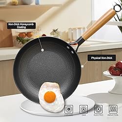 Letschef Non Stick Frying Pans 10inch Cast Iron