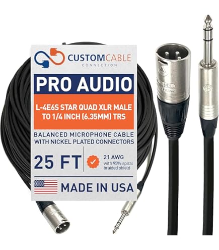 Amazon.com: Canare L-4E6S Star Quad XLR Microphone Cable | Neutrik