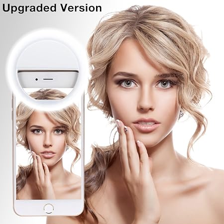 Selfie Licht, 36 LED Strahler Flash Selfie Licht Ring Fotolicht Selfie Enhancing Kamera Licht für Smartphones und Tablets mit