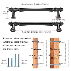KOOFIZO 20-Pack Classical Cabinet Pull - Brushed