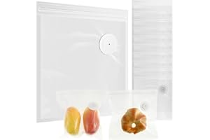ZJRDYYK 30 Pcs Reusable Vacuum Sealer Bags for Food, BPA-Free Sous Vide Bags, Vacuum Food Storage Bags for Sous Vide Cooking,