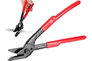 Hawaminent Strapping Cutter with Wide Blade - 12" Banding Cutter for Steel & Iron & PET Strapping Banding up to 1-1/4" Width and 0.04" Thickness, Chrome-Vanadium Steel, Heavy Duty Metal Banding Tool