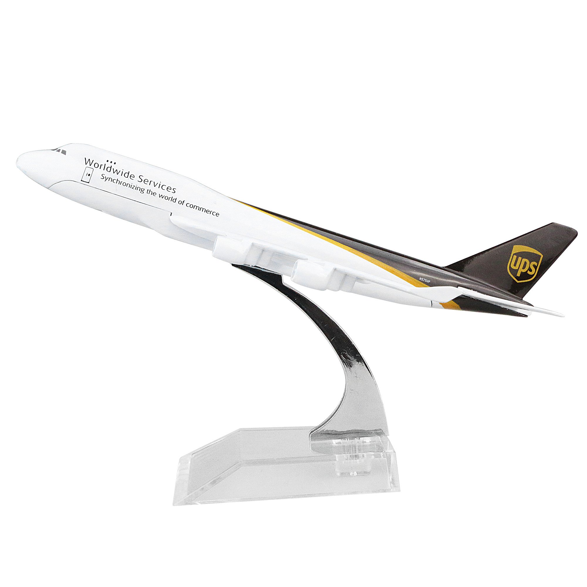 LESES Diecast Plane Model 1:400 Scale UPS Boeing 747 Airplane Model for Decoration or Gift