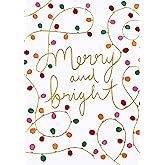 Merry & Bright Small Boxed Holiday Cards (20 cards, 21 self-sealing envelopes)