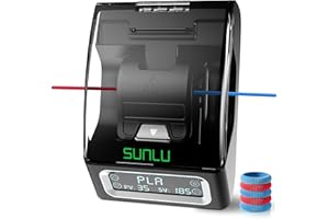 SUNLU Official Filament Connector, Fast Heating Filament Splicer for 3D Printer Filament 1.75mm, Up to 240°C, Compatible with PLA PETG TPU ABS PA Nylon, Easy to Use, Pack with 200PCS PTFE Sleeve