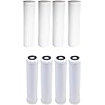 CFS – 4 Pack Carbon Block Water Filter Cartridges Compatible with WP2-BVC Models – Remove Bad Taste & Odor – Whole House Replacement Water Filter Cartridge- White