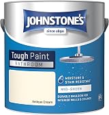 Johnstone's Bathroom Paint Antique Cream Mid Sheen Stain Blocker 2.5L view 6