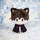 Alwoligag Anime Charms Plush Toys Venti Zhongli Kazuha Xiao Plush Toy, Keychain Anime Figure Soft Stuffed Gift for Game Fans(Zhongli)