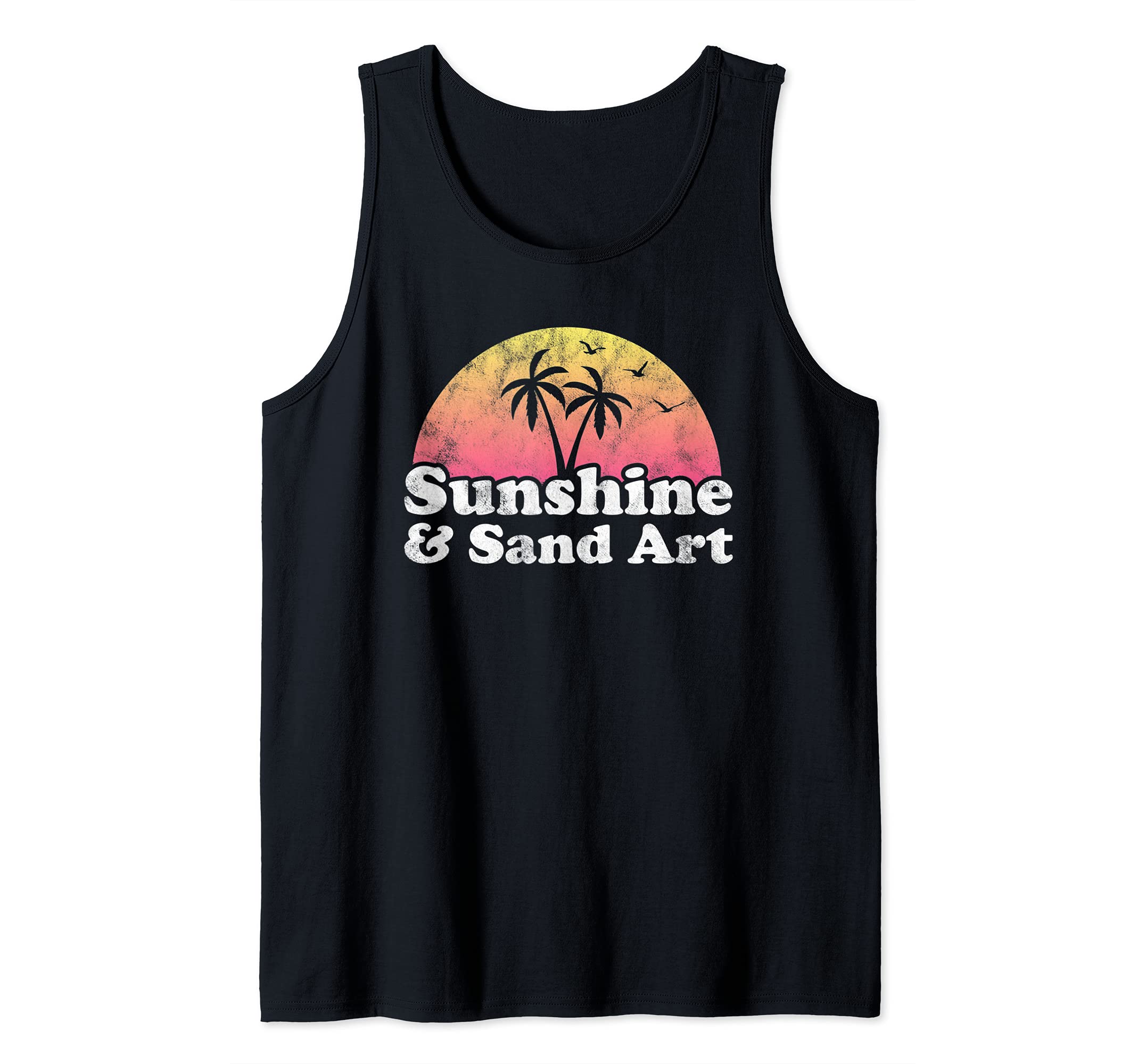 Sunshine and Sand Art Tank Top