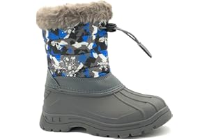 REDVOLUTION Kid's Snow Boots Slip-Resistant Waterpoof Winter Fashion Shoe (Toddler/Little Kid/Big Kid)