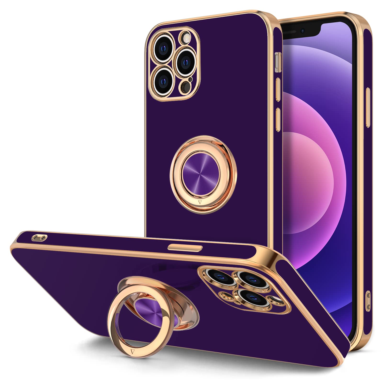 Hython Case for iPhone 12 Pro Max Case with Ring