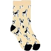 Forest & Twelfth Men’s Crew Cut Socks, Animal Themed Fun and Unique Graphic Novelty Socks, One Size Fits Most
