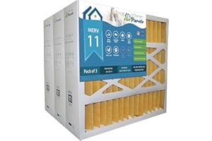 Air Purete | M2-1056 MERV 11 Pleated Furnace Filter (MPR 1000-1200) for HVAC & AC Systems | Actual Size 20-1/4" x 20-3/4" x 5