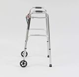 Drive Devilbiss Folding Lightweight Aluminium Walking Frame with Front Wheels view 4