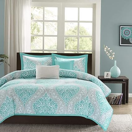 Amazon Com Kaputar Beautiful Modern Chic Light Aqua Blue