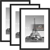 upsimples A3 Picture Frame 3 Pack Black Wall Hanging 29.7x42cm
