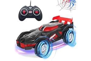 AMIABLING Spider Remote Control Truck, Spider Toys for Boys 4-6, Toys for 3 4 5 6 7 8 Year Old Boys, First Birthday Gifts for Boys, 3+ Year Old Boy Birthday Gift, Christmas, Birthday, Stocking Stuffer