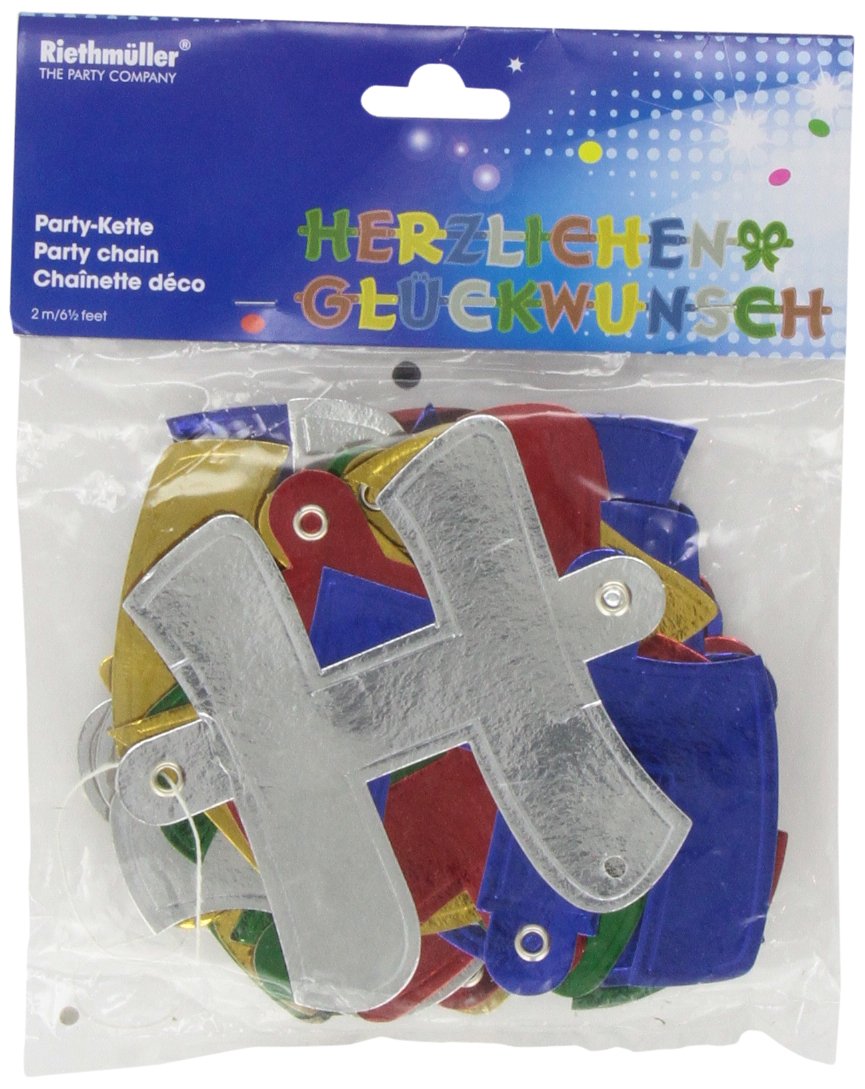 Amscan 1721 250 x 11 cm Congratulations Paper Garland Hanging Decoration