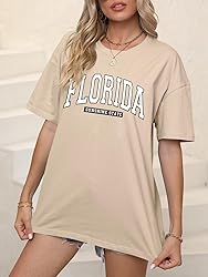 ORANDESIGNE Women’s Oversized Florida Letter