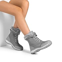 DREAM PAIRS Snow Boots for Women Waterproof Mid