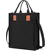 AMXNX Tote Bag for Women Canvas Tote Purse with Pockets Top Handle Crossbody Bags Satchel Shoulder for Travel Work