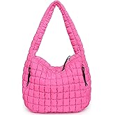 Bagtopia Puffer Tote, Quilted Puffer Hobo Bag, Lightweight Puffy Quilted Shoulder Bag for Work, Gym, Travel