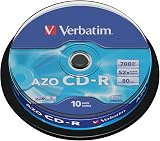 Verbatim 2069211 CD-R Discs 10 Spindle Pack 52x Speed 700MB White Extra