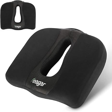 Feagar Coccyx Zitkussen Orthopedisch Ischias Kussen Voor Stuitbeen Rugpijn Aambei Ergonomisch Traagschuim Zitkussen Voor Bureaustoelen Autostoel Rolstoel Recliner Amazon Nl