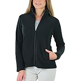 ToBeInStyle Women's Zip Up High Collar Polar Fleece Jacket