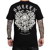 Sullen Men's Bones Badge Tattoo Lifestyle Graphic Badge Day Series Premium Fit Short Sleeve Tee Black