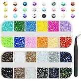 qiipii 24 Color 2mm Small Jelly Resin Rhinestones for Bedazzling Crafting SS6 Tiny Flatback Stones Colorful AB Gems Diamonds Charms for Nails Eyes Face Makeup Tumblers Bottles DIY Crafts Clothes Shoes