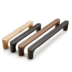 Evionlin Black Round 5 in 4 pcs Wooden Drawer Pulls