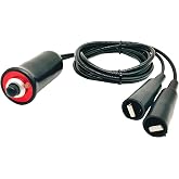 Heavy Duty Remote Starter Switch 12V Push Button with 5ft Wire and Alligator Clips for Car Truck RV ATV Automotive Engine Start