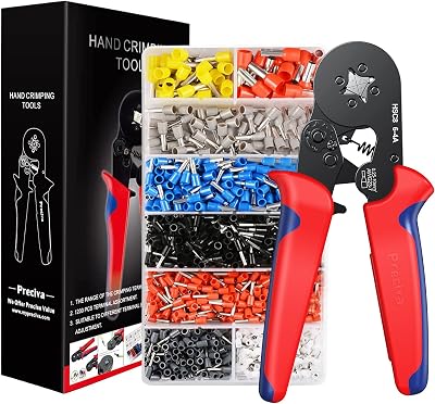 Preciva Crimping Plier Set 0.25-10mm² Ferrule Crimp Tool 1200 PCS