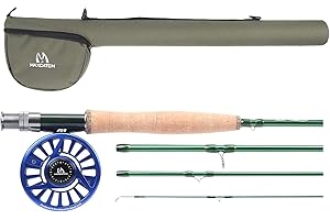 Maxcatch Premier Fly Fishing Rod with Avid Fly Reel and Rod Case: 3/4, 5/6, 7/8-weight Rod and Reel Combo