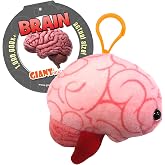 GIANT MICROBES Brain Plush Keychain, Gift for Med Student, Gifts for Neurologist, Brain Surgery Recovery, TBI Awareness, Neurology Gifts, Neuroscience Gift, Mental Health Awareness, Bag Charms