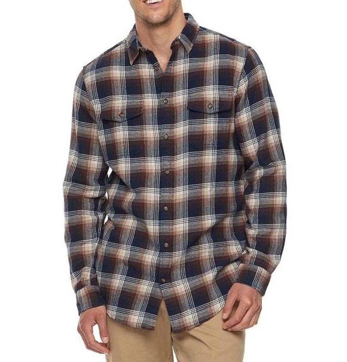 Sonoma Mens Classic Fit Soft Flannel 