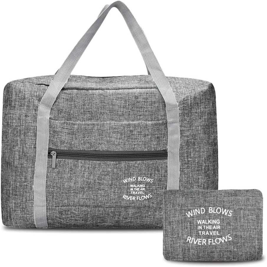 Large Travel Duffle Bag, Folding Tote Bag Portable Holdall Tote Carry