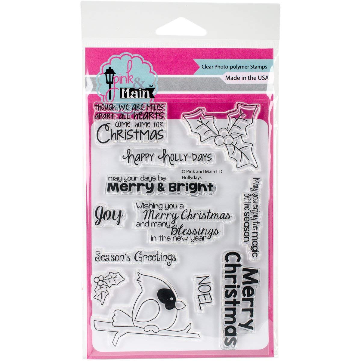 Pink & Main Clear Stamps 4 x 6-inch, Multi-Colour, 0.39 x 11.43 x 20.32 cm