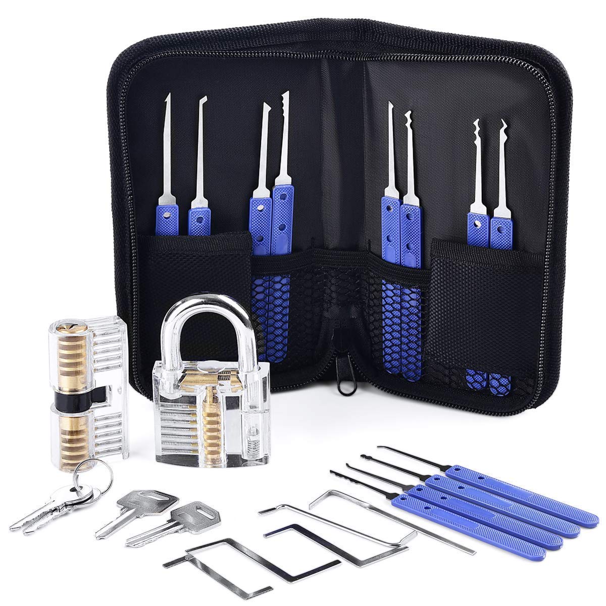 Lockpicking. Quincaillerie. Locking set. Locking set. Набор отмычек с прозрачным замком.