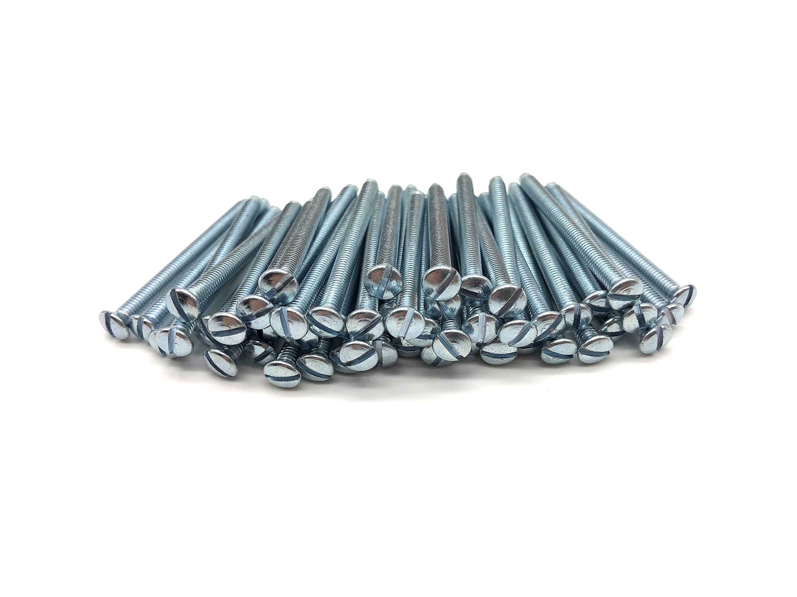 Jones DIY M3.5 Silver Electrical Socket Screws, 40mm, For Switches, Light Switch, Plug Sockets, 3.5mm x 40mm, (50)