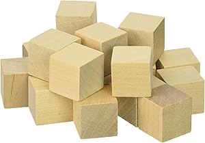 3/4 Inch Wooden Cubes, Box of 500 Unfinished Wooden Birch Blocks, Math Wood Square Blocks, Puzzle Making, Crafts, and DIY Projects (3/4 Inch Mini Wood Cubes). by Woodpeckers