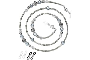 ERNAULO Glasses Chain for Women Eyeglass Chain Eye Glasses Holders Around Neck Beaded Eyeglass Chains for Women