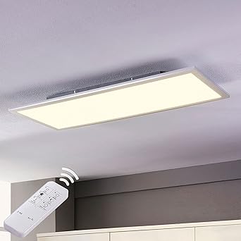 Lindby Livel Led Ceiling Panel Led Ceiling Light Dimmable With Remote Control Modern In White For Kitchen 1 Bulb A Includes Bulb Panel Led Panel Lamp Amazon De Lighting