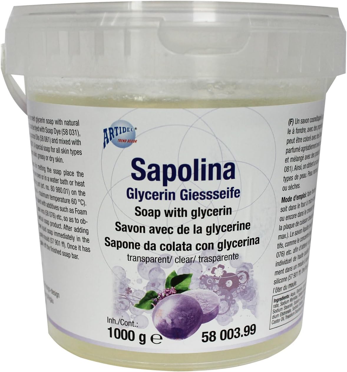 CREARTEC Sapolina Creative Soap- transparent 1000g