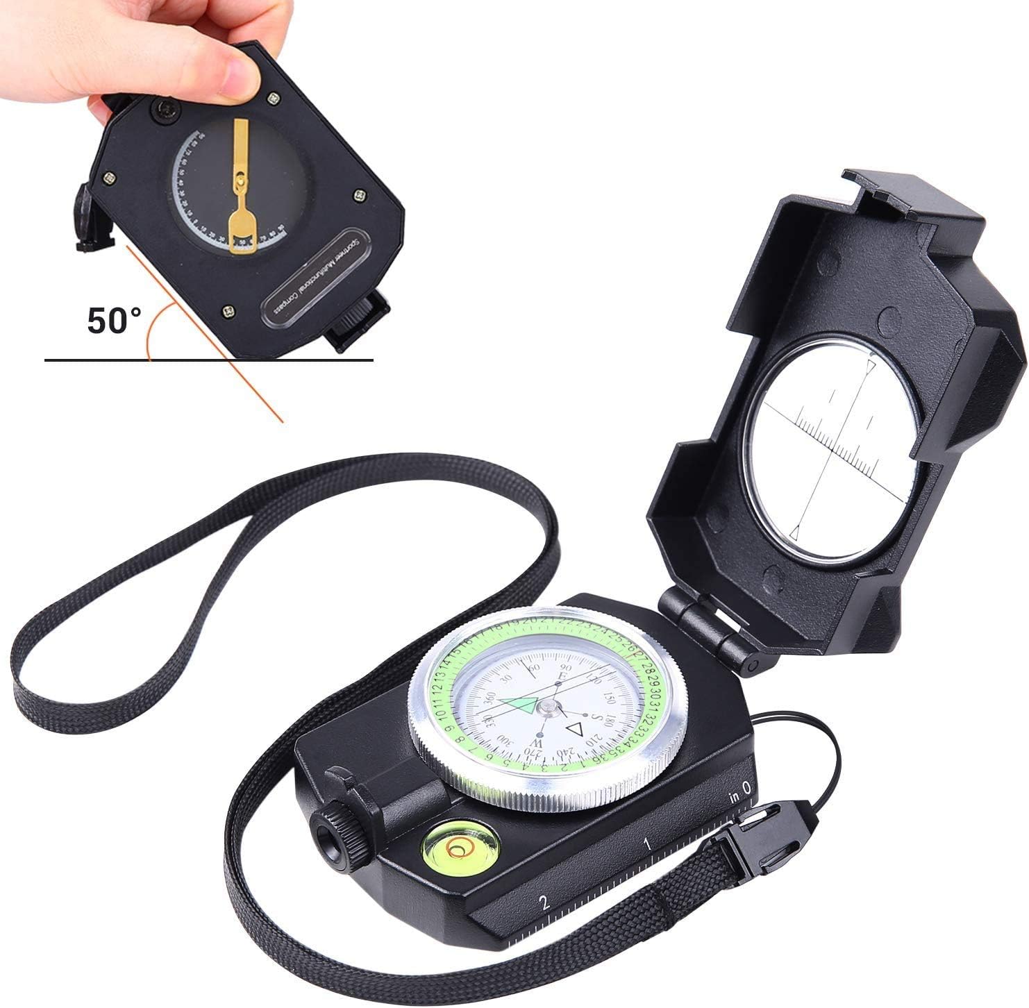 Sportneer Compass, Military Compass Lightweight Sighting Compass with