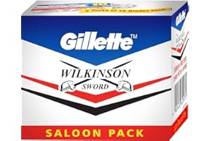 Gillette 100 X Wilkinson Sword Double Edge Safety Razor Blades