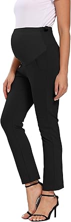 Foucome Womens Maternity Bootcut Stretch Career Dress Pants Work Office Over Bump Trousers At Amazon Women S Clothing Store