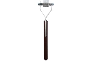 Mars Coat King Mini Dematting Undercoat Grooming Rake Stripper Tool and Detailing Body Work for Dogs and Cats, Stainless Steel with Wooden Handle, Made in Germany, 14-Blade Extra Fine